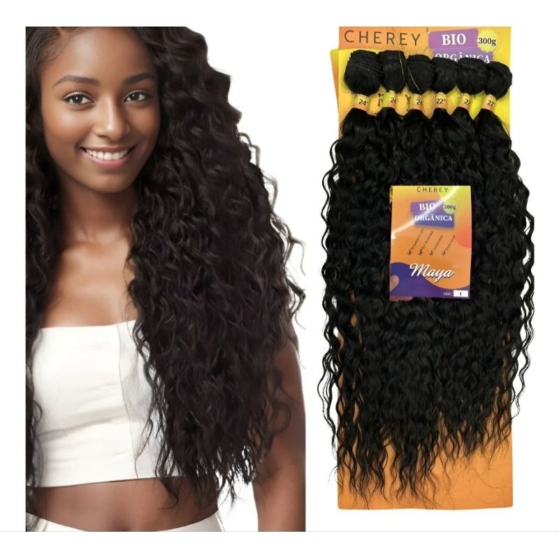 KIT 2 CABELO BIO ORGÂNICO MAYA CURLY 300G CHEREY