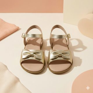 Sandália Dourada Infantil Menina Casamento Batizado Elegante Passeio Festa Aniversário Brilho em Oferta na Shopee