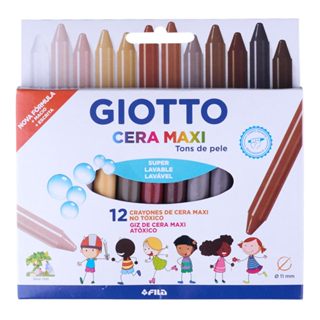 Gizão de Cera Giotto Tons de Pele 12 Cores Fila Canson em Oferta na Shopee