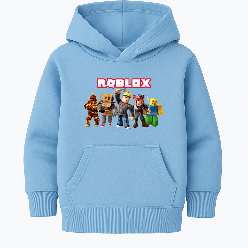 Moletom Flanelado Roblox Infantil Avatar Roupa Gamer Quentinha e Confortável