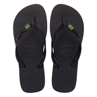 Sandálias Havaianas Brasil Preto Tamanho 39/40 1 Par em Oferta na Shopee
