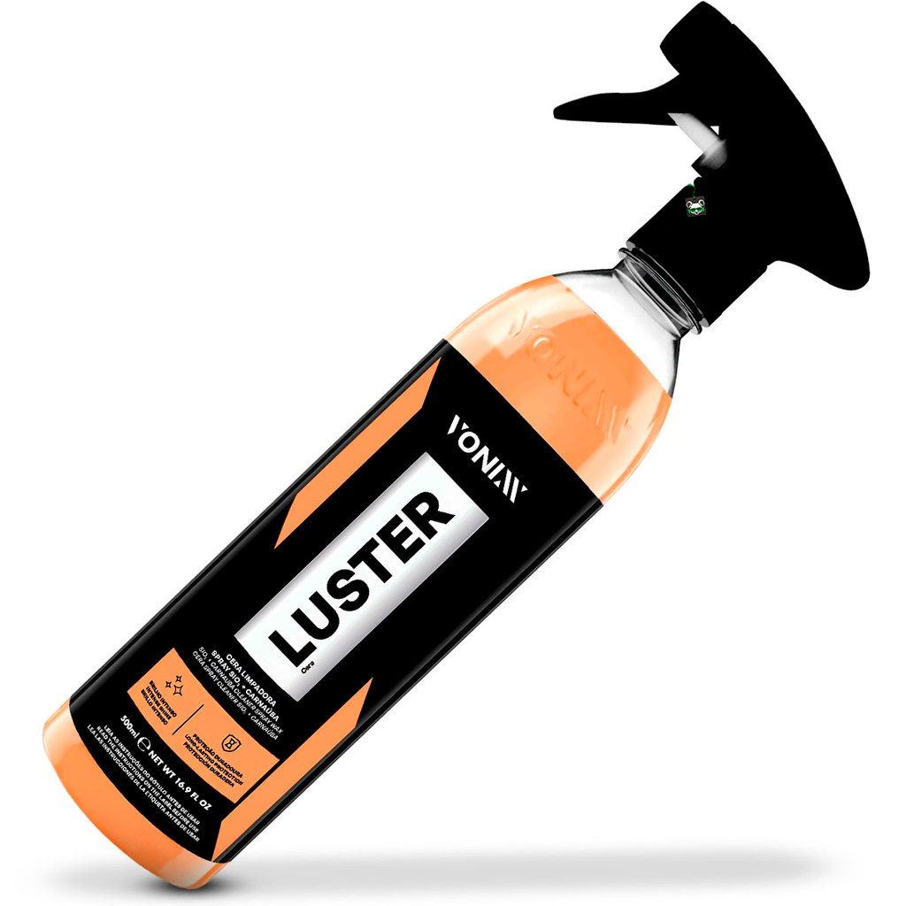 Cera Limpadora 4 em 1 Luster 500ml Carnaúba + SiO2 Brilho e Proteção Vonixx