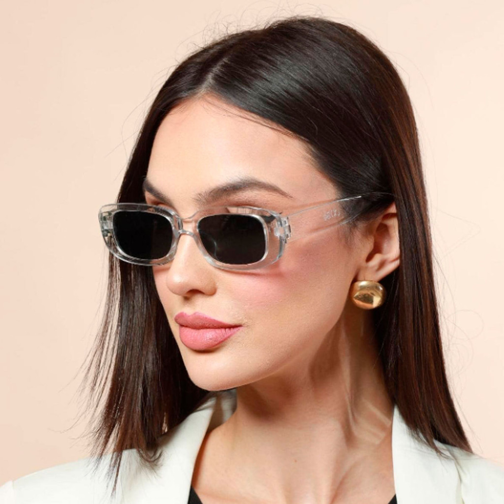 Óculos de Sol Vintage com Moldura Quadrada Pequena Para Mulheres YihanStore