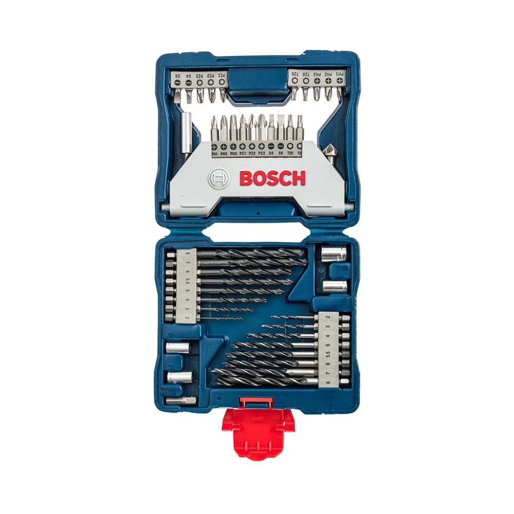 Jogo de brocas e pontas 43 peças com maleta - X-Line Bosch
