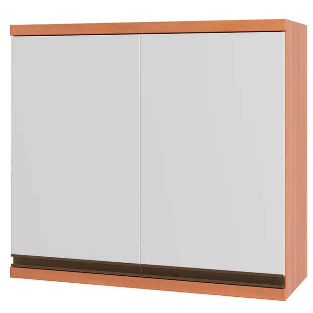 Armário Aéreo 80cm 2 Portas MDP Macadamia Telasul