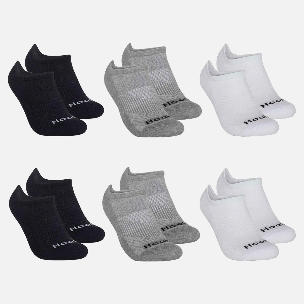 Meias Soquete Kit 6 Pares de Algodão Elastano Calcanhar Verdadeiro Confortáveis Hoahi