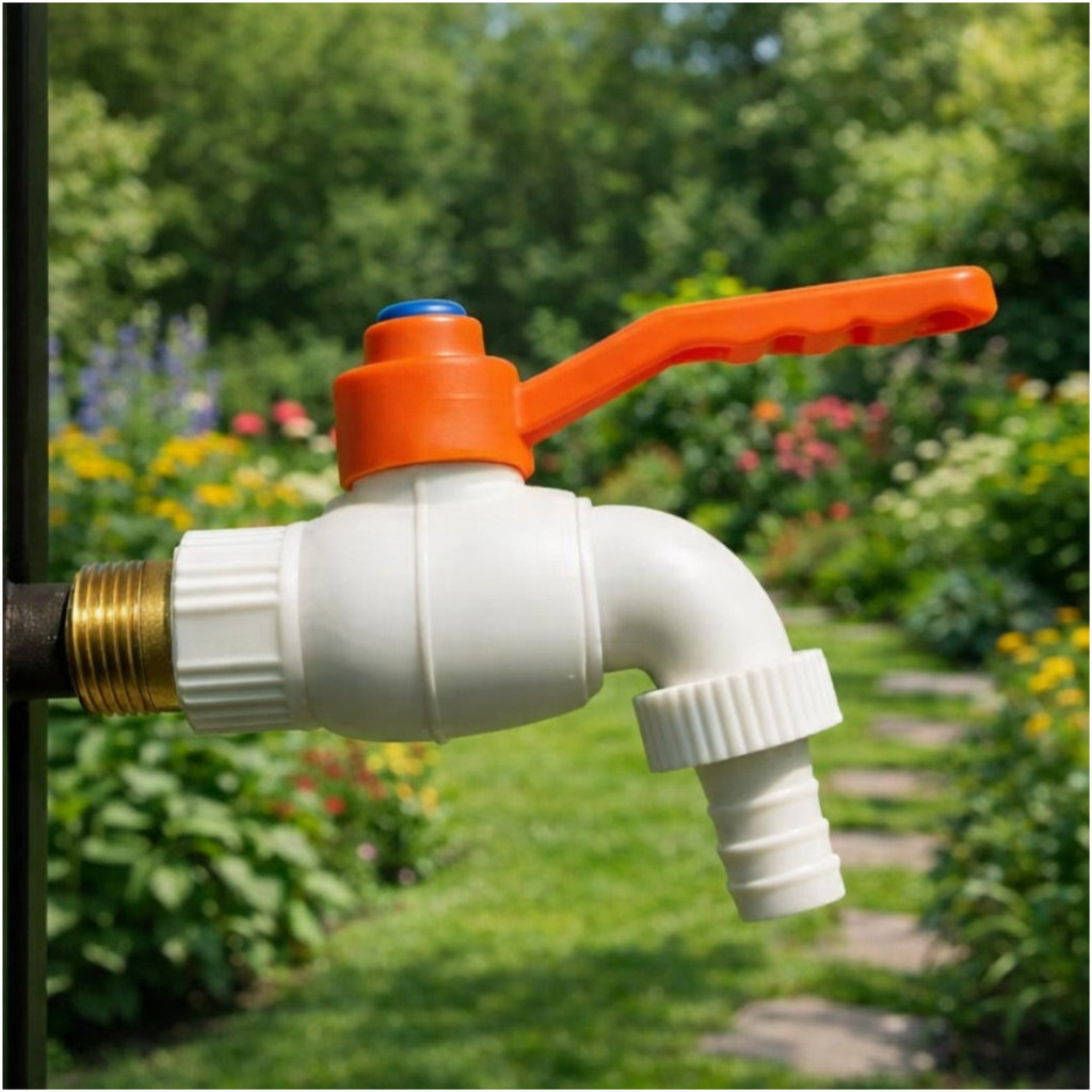 Kit 1/2/3 Torneira Esfera 1/2" em Latão Encapado com Plástico – Ideal p/ Jardim Lavanderia e Garagem em Oferta na Shopee