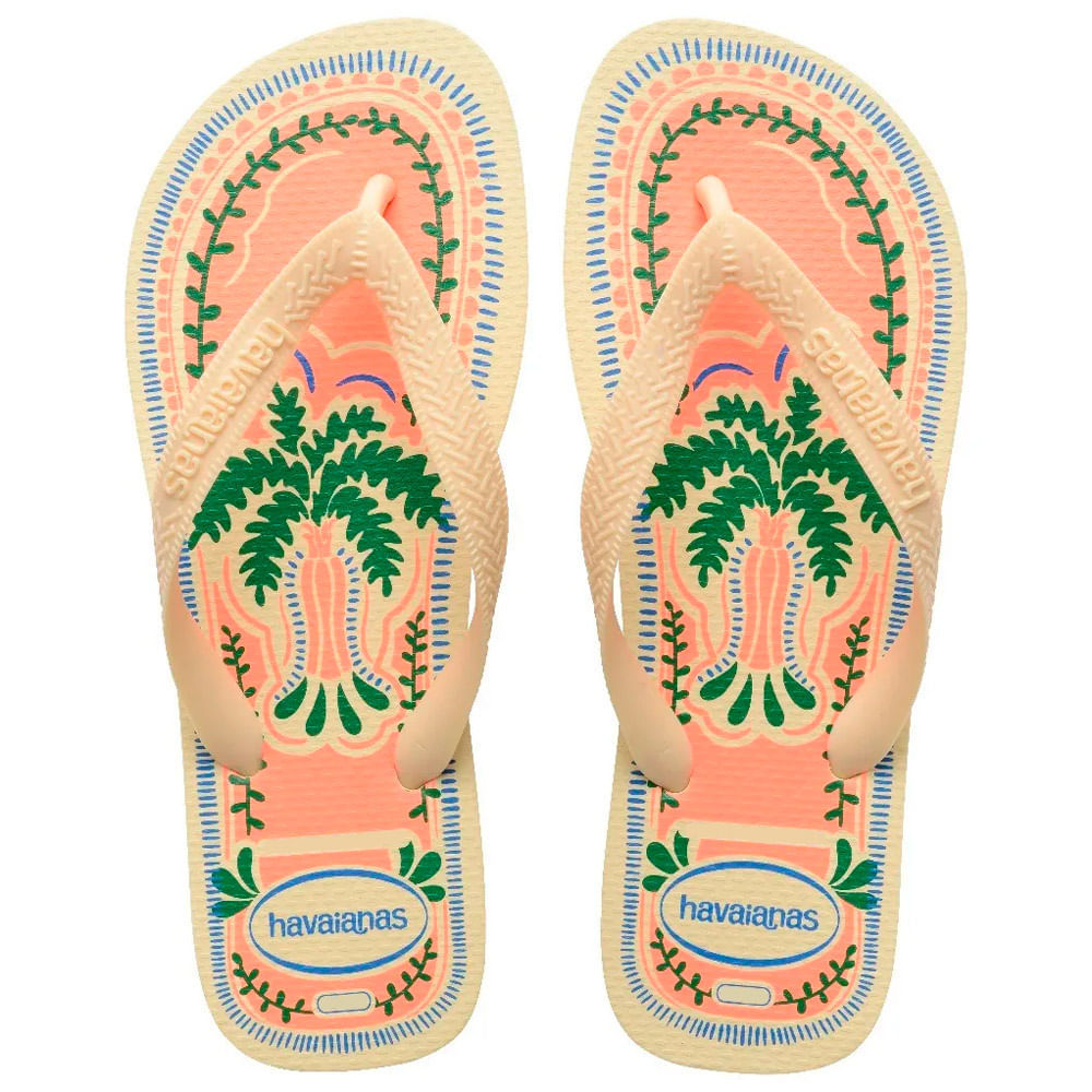 Sandália Havaianas Top Summer Vibes Creme Tamanho 39/40 1 Par