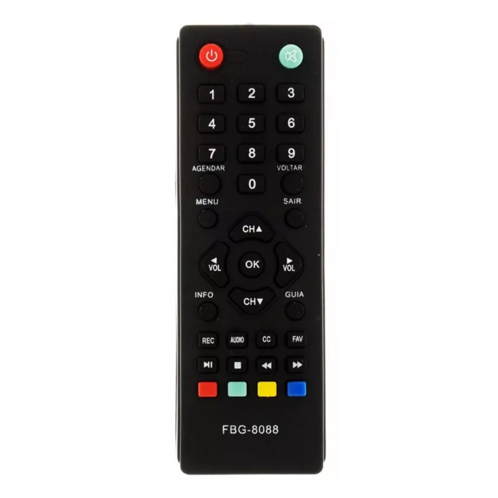 Controle Remoto Para Conversor Digital Multilaser FBG 8088 SKY 8088 RE209 RE219 DF03 DF05