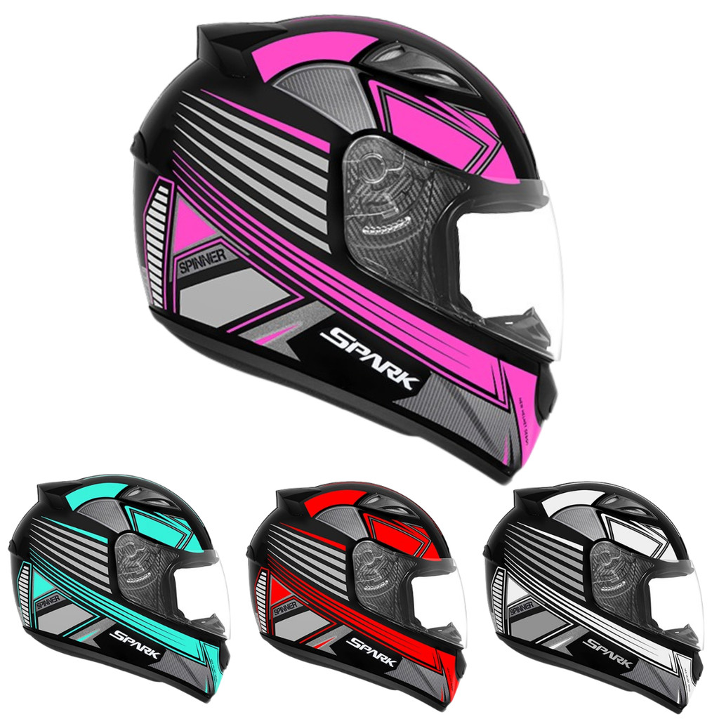 Capacete Ebf New Spark Spinner Moto Fechado Esportivo Masculino Feminino