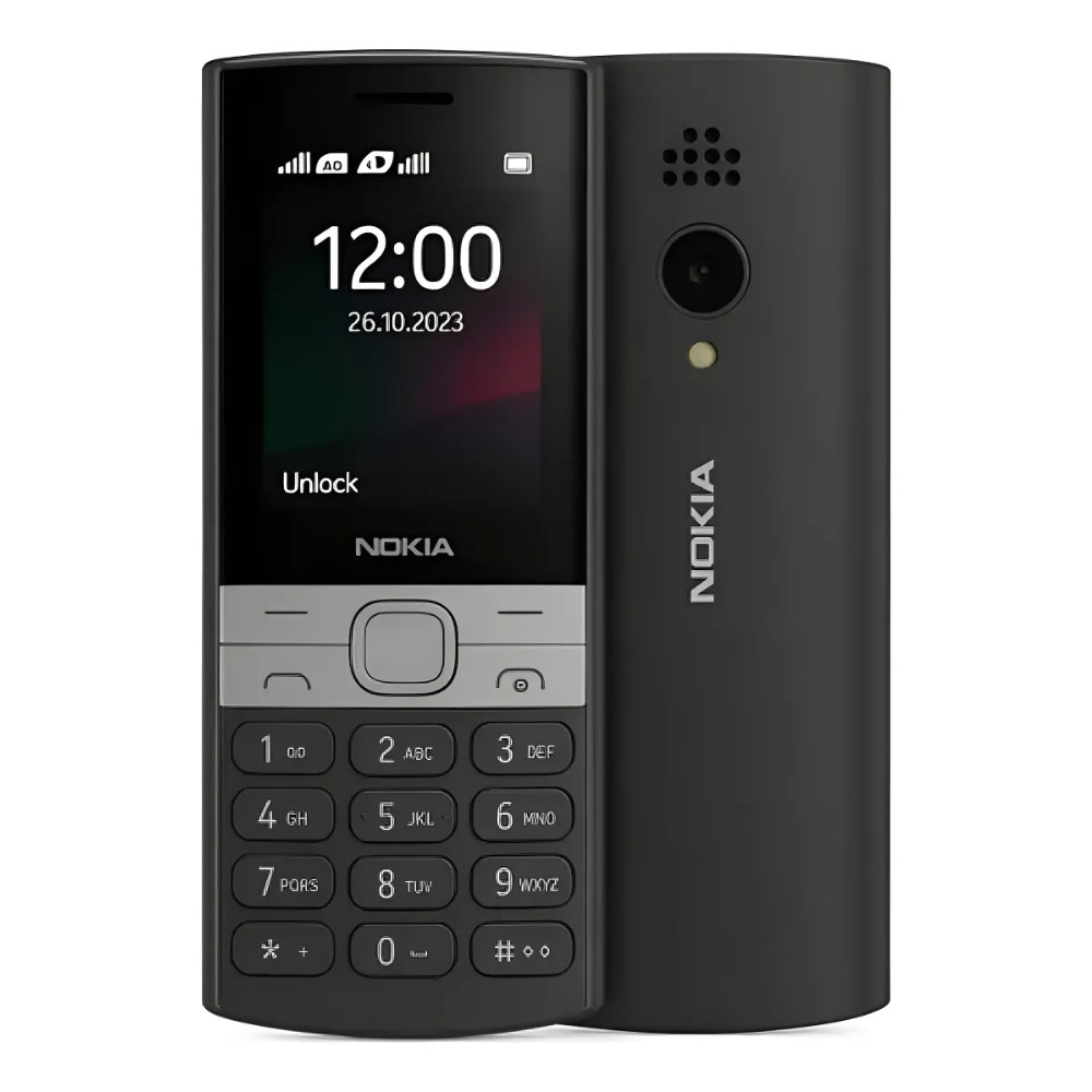 CELULAR NOKIA 150 4G DUAL CHIP PARA IDOSO COM CAMERA PRETO
