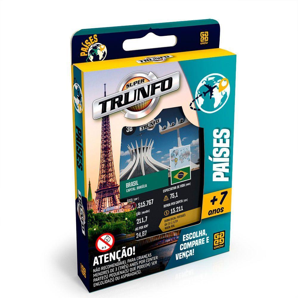 Super Trunfo Países - Grow em Oferta na Shopee