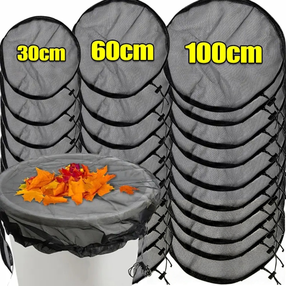 Anti-Insetos Chuva Barril Tela Cobre Balde De Água Coletor Protetor Casa Jardim 30/60/100cm Tanque Capa Com Cordão