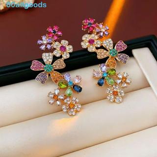 Brincos De Zircão ALLGOODS1 , Flores Estilo Doce De Artesanato Requintado Diamante Completo em Oferta na Shopee