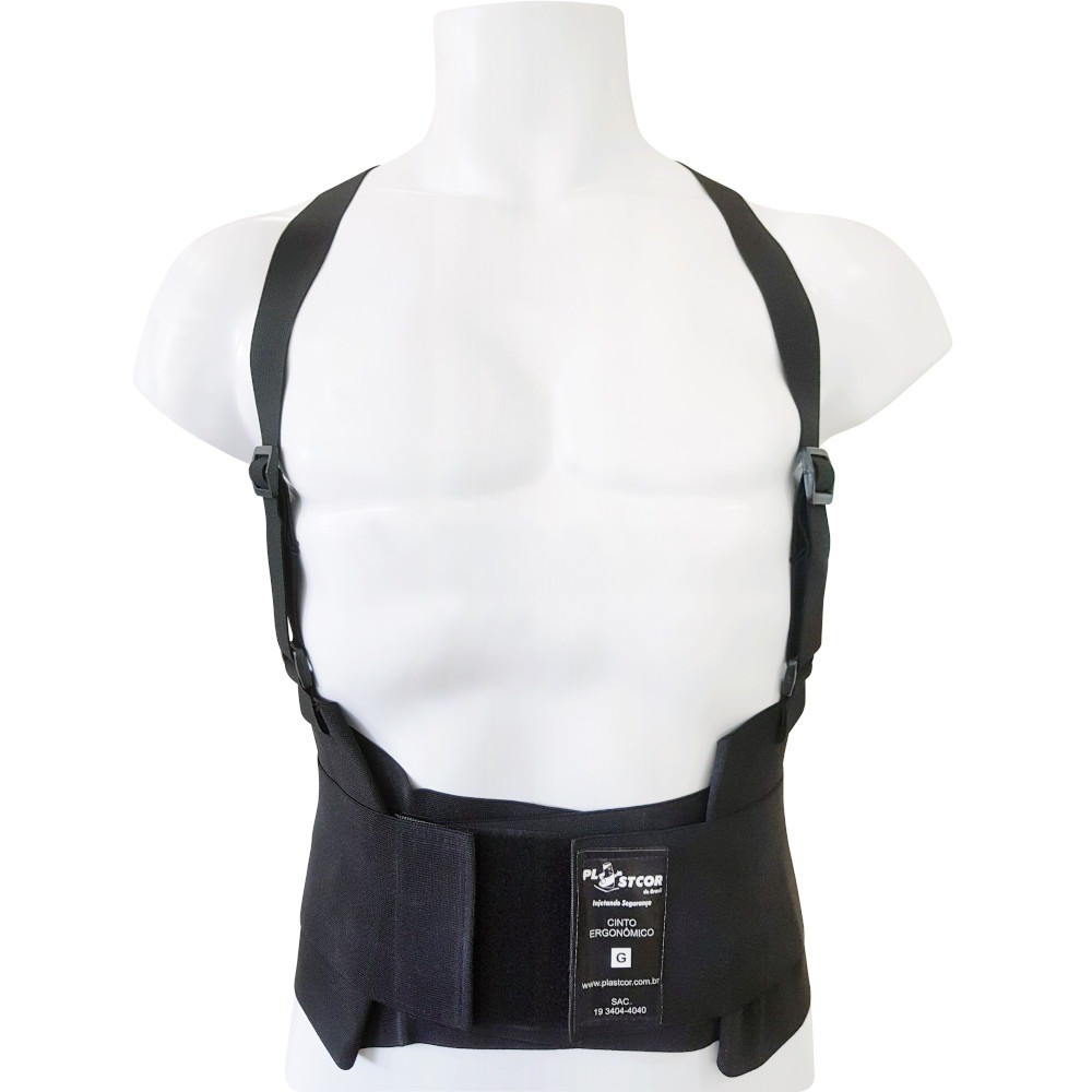 Cinta ergonômica protetor de lombar Plastcor em Oferta na Shopee