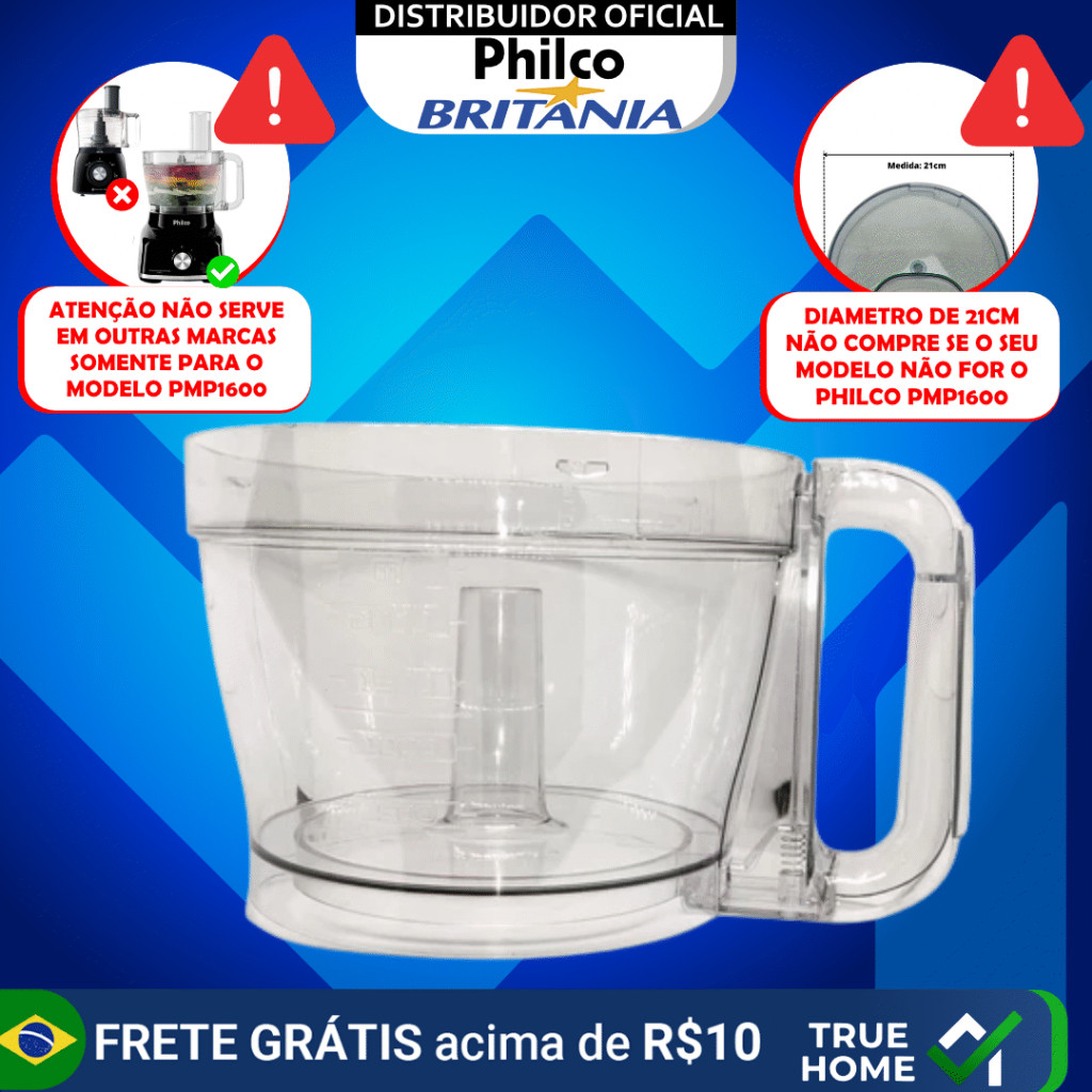 Jarra Processador Philco Pmp1600 Pmp1600v Pmp1600b Original