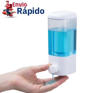 Dispenser De Parede Porta Álcool em Gel Detergente Sabonete Líquido 500ml Parede com Ventosa em Oferta na Shopee
