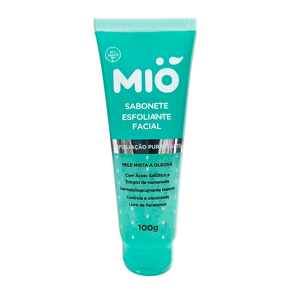 Sabonete Esfoliante Facial Mió Esfoliação Purificante Pele Mista a Oleosa 100g em Oferta na Shopee