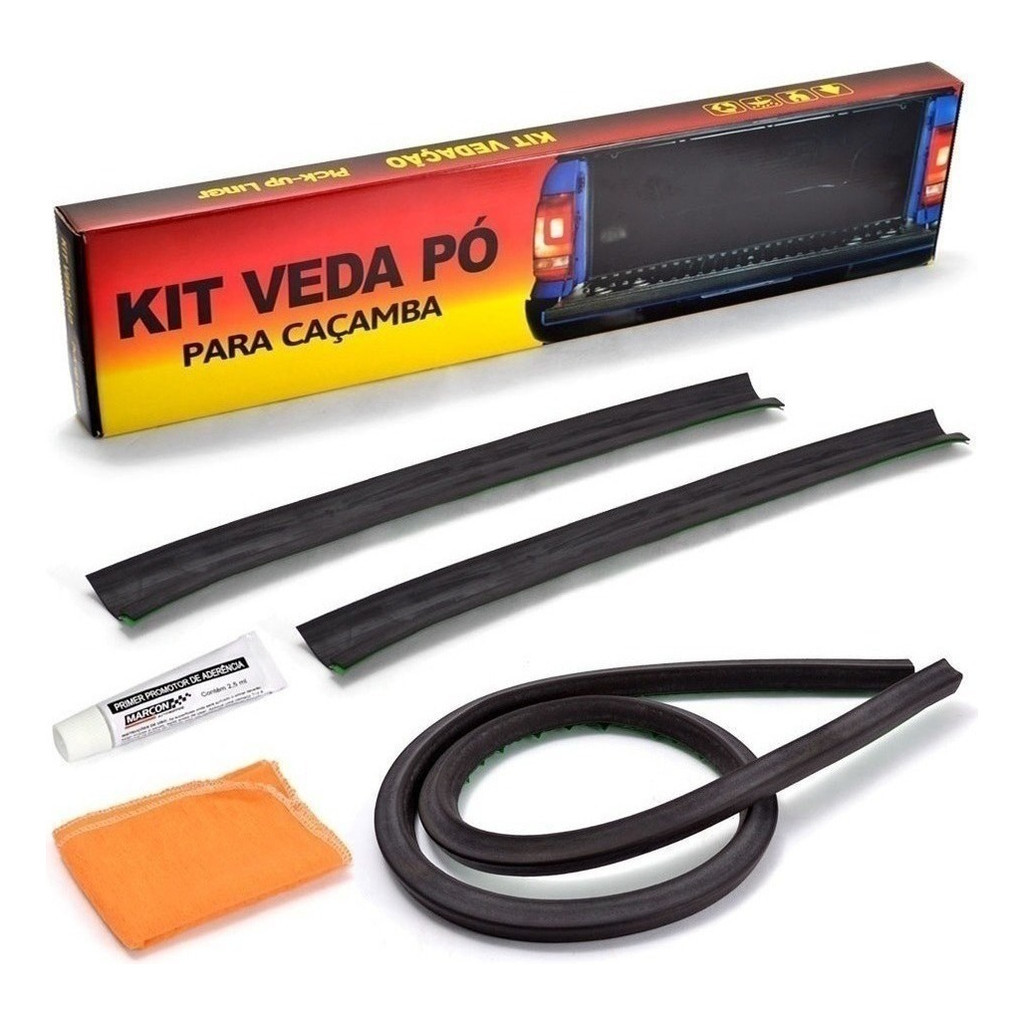 1 Kit Veda Pó Vedação Caçamba Tampa Traseira Saveiro 2006 2007