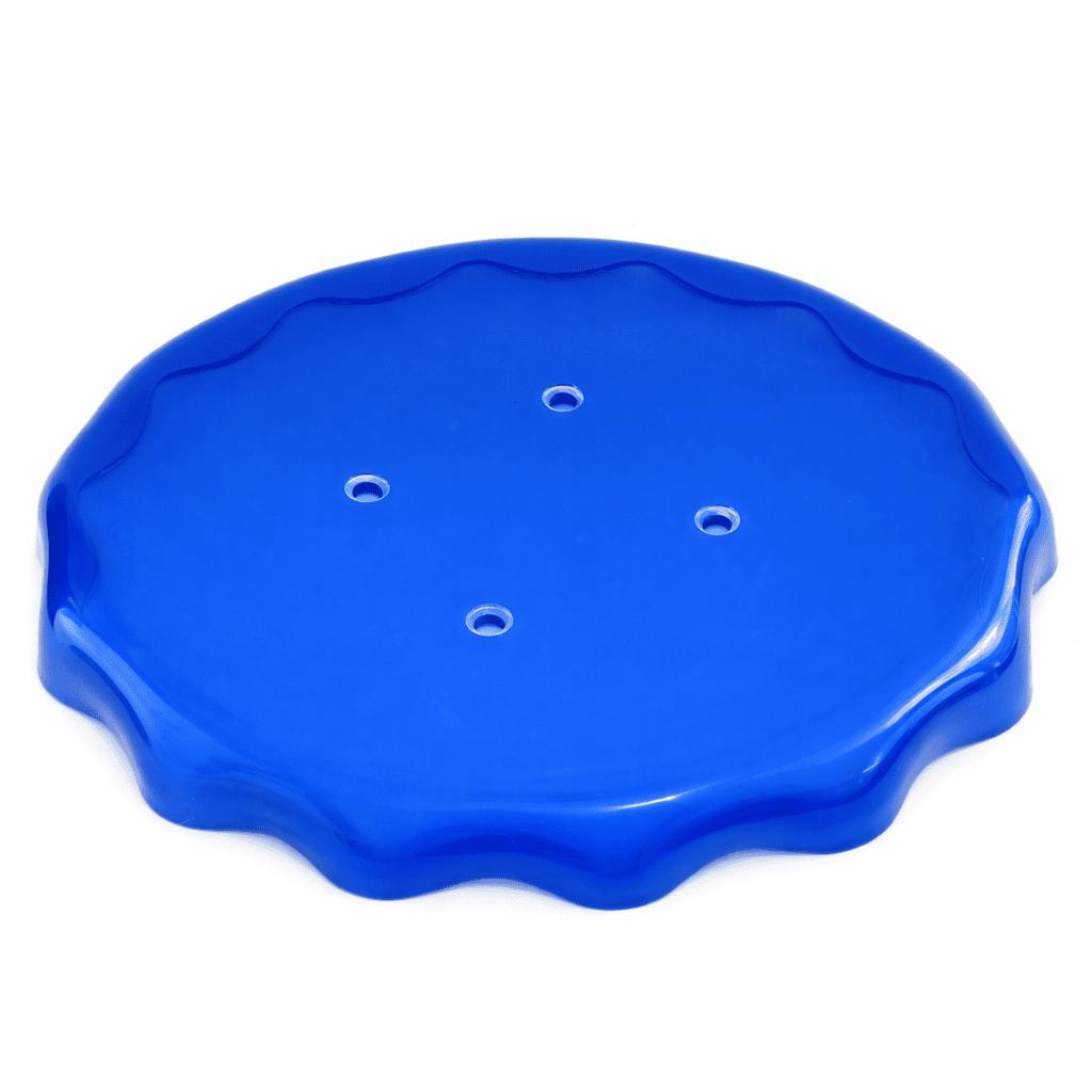 Assento para Banqueta Alta de Cozinha Tampa de Garrafa em Acrílico Azul