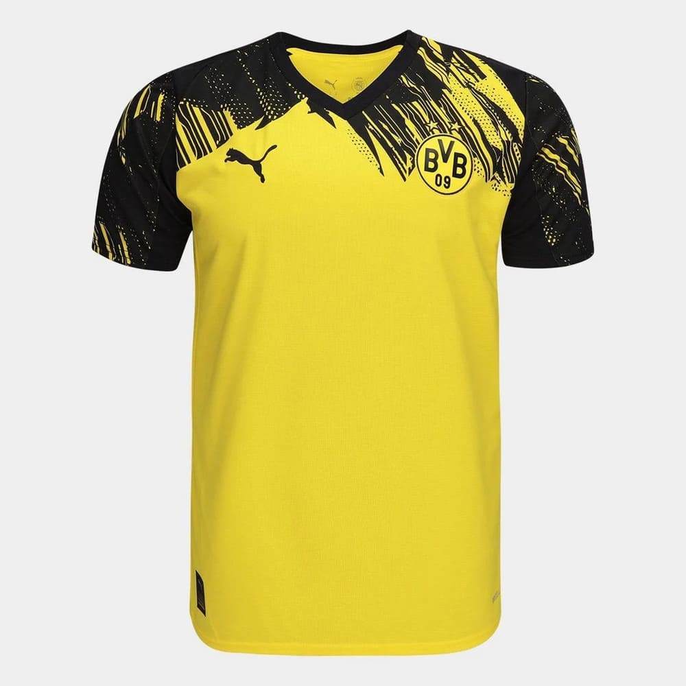 Camisa Borussia Dortmund I Puma 25/26 Infantil Amarela Oficial + NF