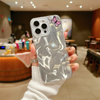 Capa Para Samsung S24 Plus S23 FE S23Ullta S21 S22 S20 A56 A55 A54 A16 A15 A35 Ondas De Água Pequena Borboleta Caso De T em Oferta na Shopee