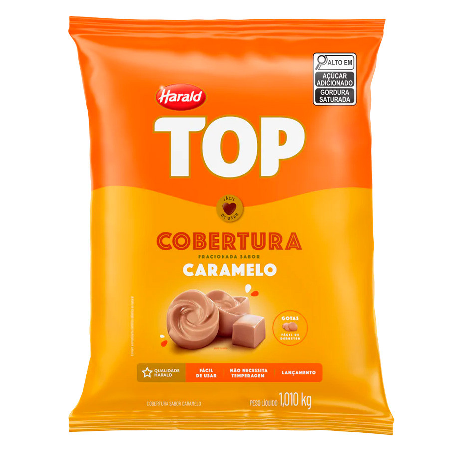 Cobertura Fracionada Caramelo Top Gotas 1,01kg Harald