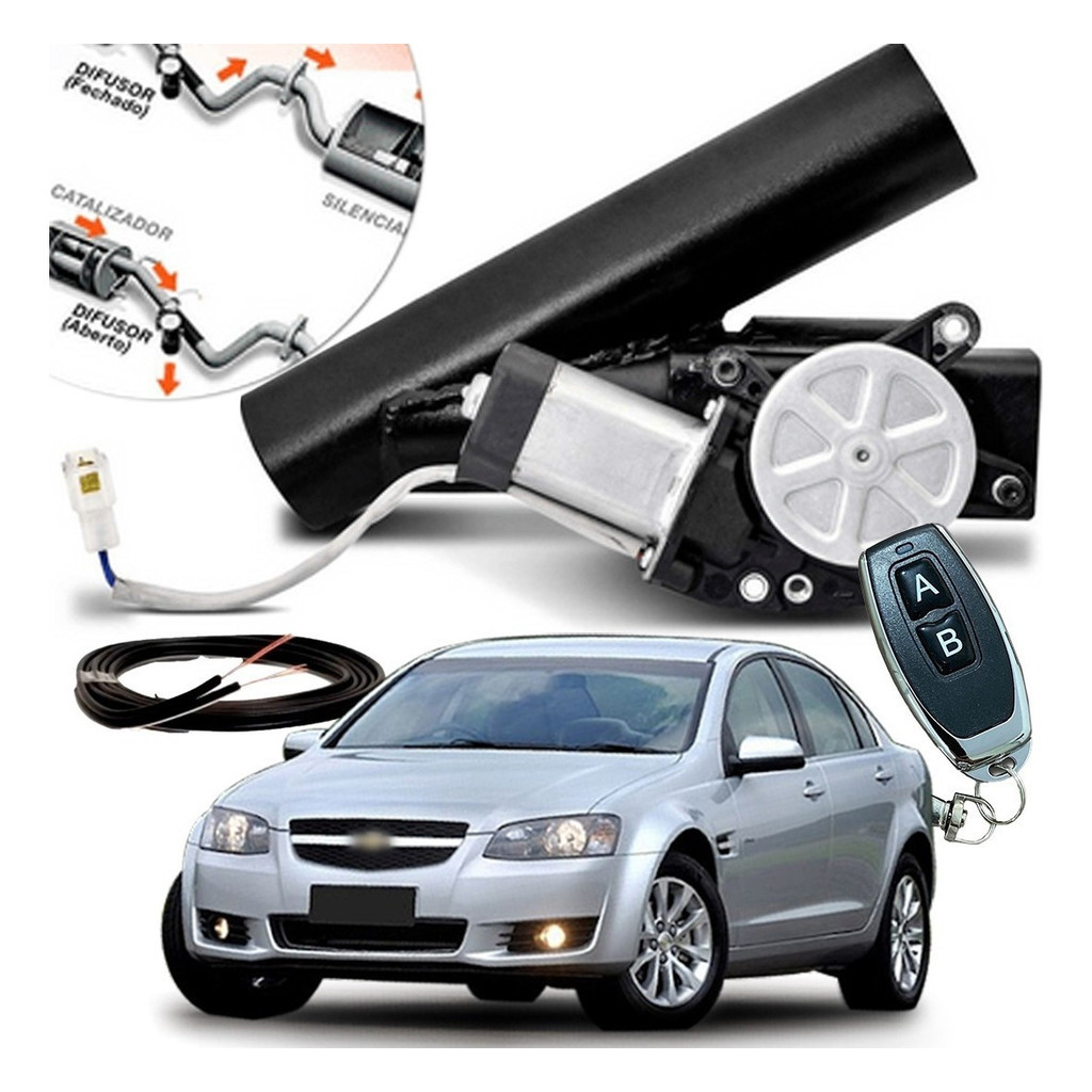 Difusor De Escapamento Ronco Esportivo Preto Chevrolet Omega