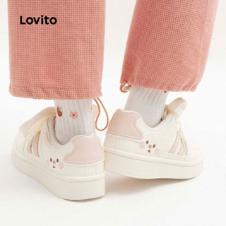 Lovito Tênis Casuais para Estudantes Femininas LFA100045 em Oferta na Shopee