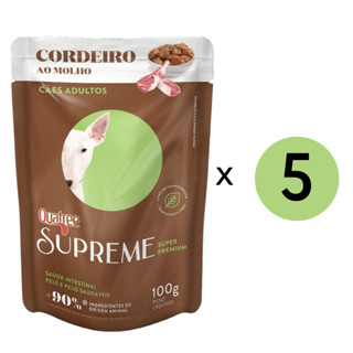 Kit 5 Unidades Ração Úmida Quatree P/ Cães Supreme Ad. Cordeiro Sachê 100gr em Oferta na Shopee