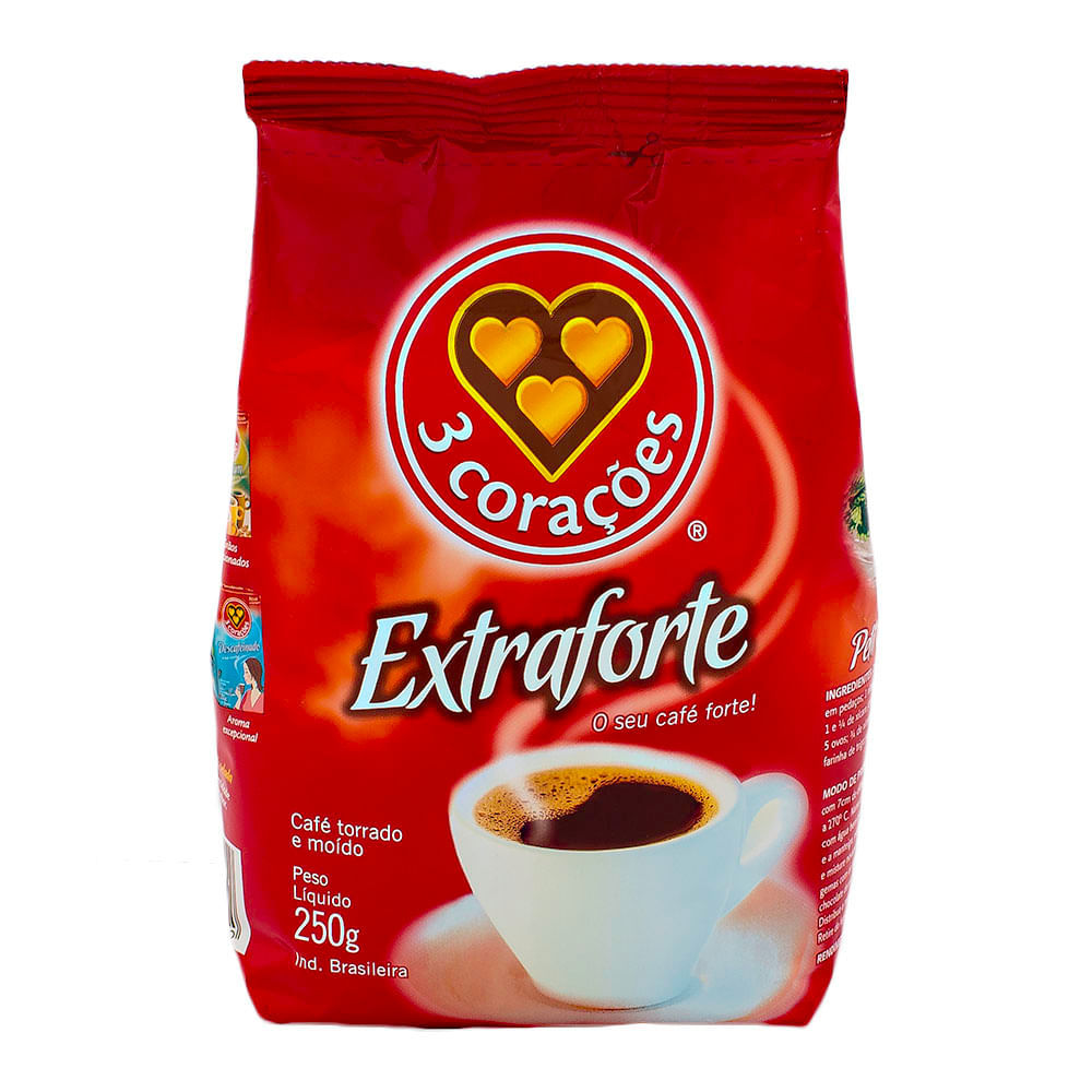Café 3 Corações Extra Forte com 250g em Oferta na Shopee