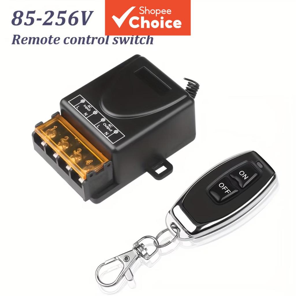 Sistema De Interruptor De Controle Remoto Sem Fio , Relé AC 220V , RF 433Mhz , Transmissor Liga/Desliga Para Aquecedores