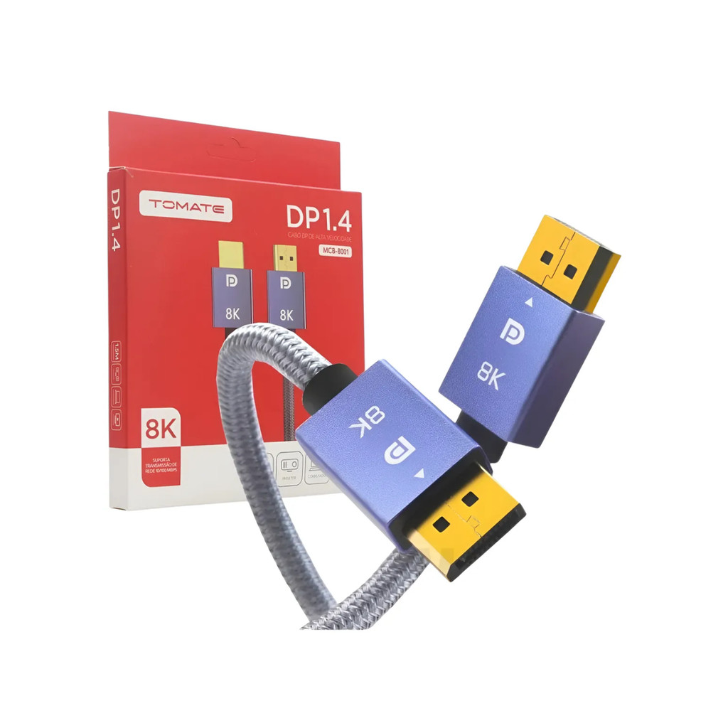 Cabo Displayport 1.4 Ultra Hd 8k 60hz 4k 2k 1080p 240hz 1.5m