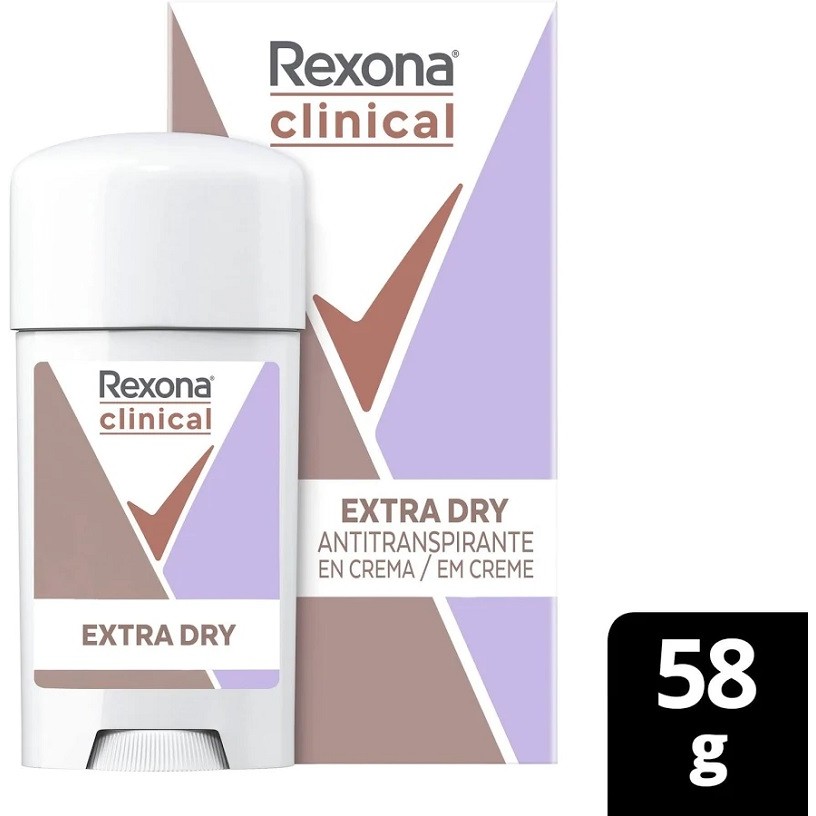Desodorante Creme Rexona Clinical Extra Dry 58g