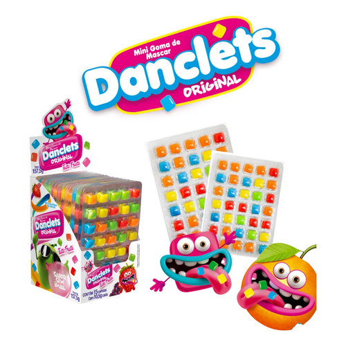 Chiclete Danclets Tutti Frutti 15x10,5g / 157,5g