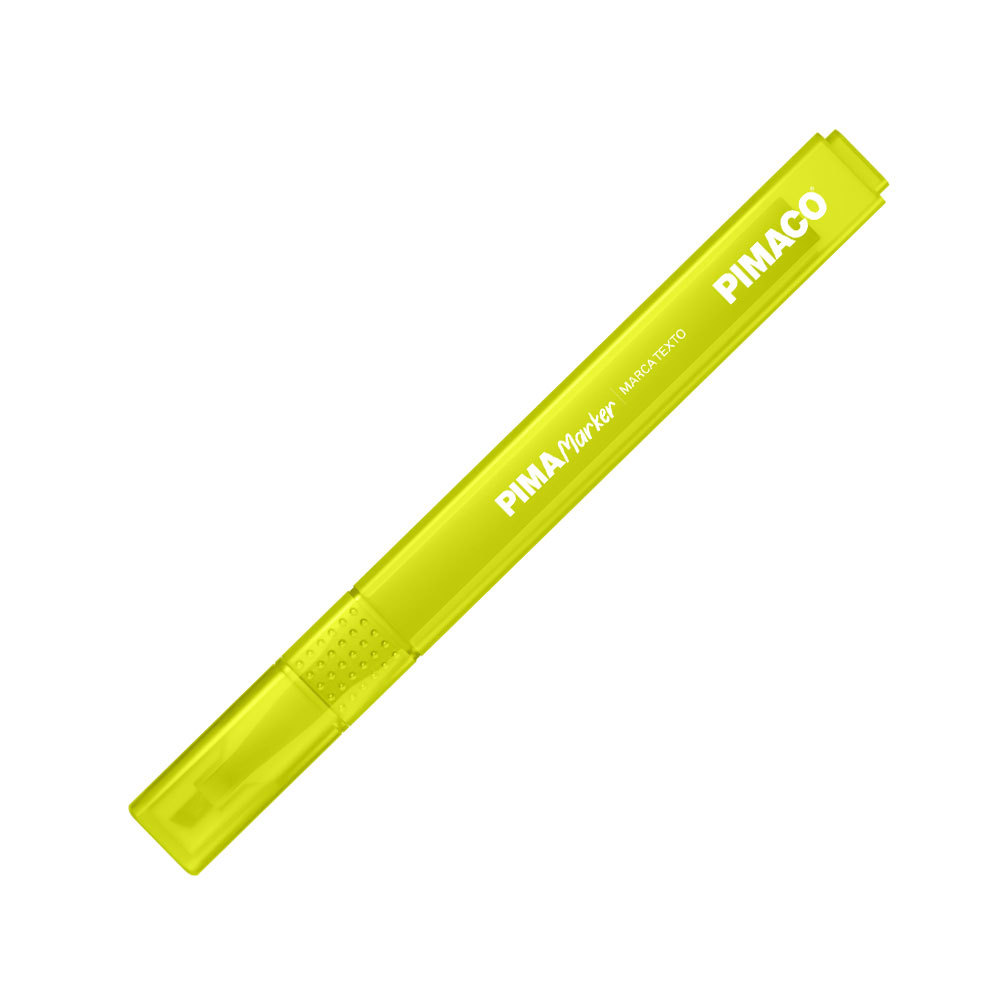 Pincel marca texto Pima Marker Amarelo Pimaco
