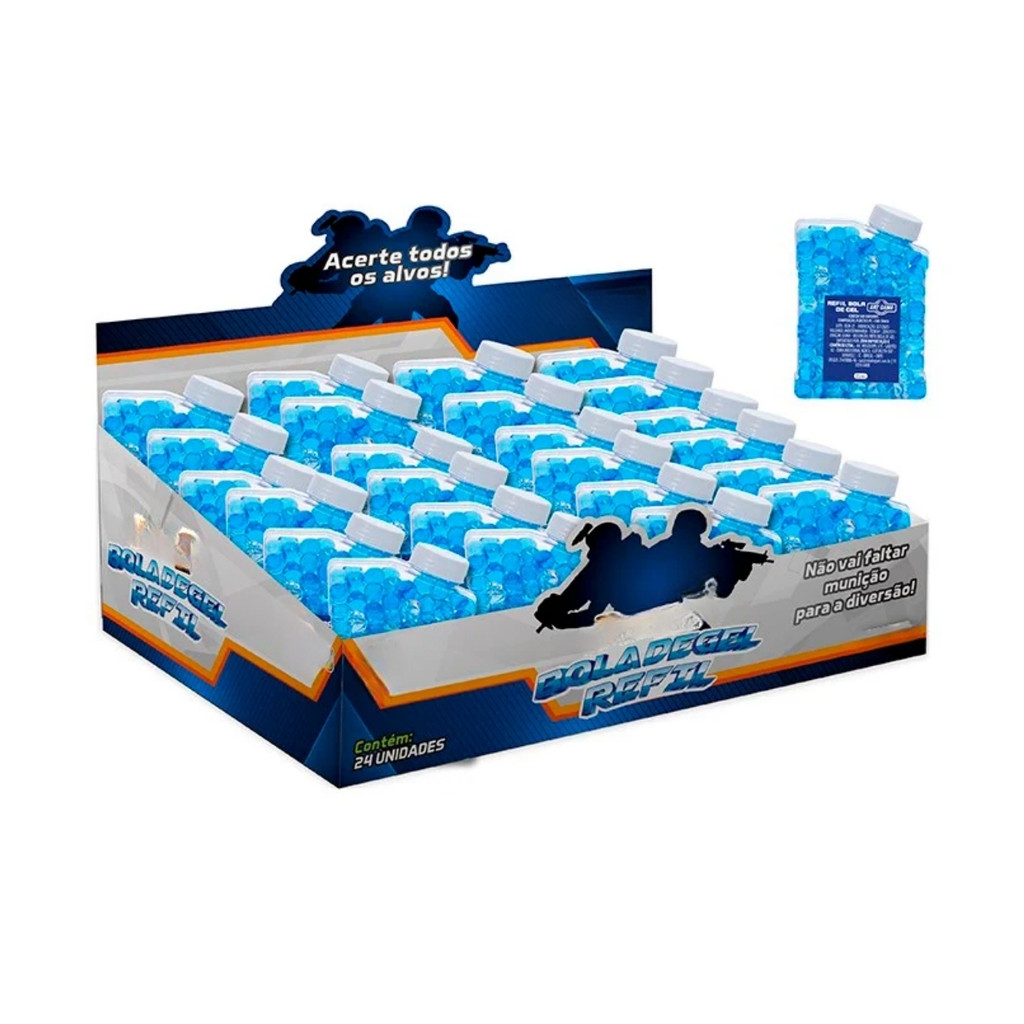 Kit Lança Bola de Gel 1000un Para Gel Ball Munição Refil