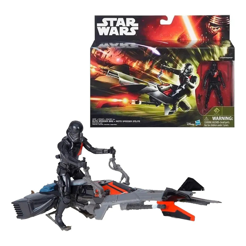 Boneco hasbro colecionavel Star Wars O Despertar Da Força Moto Speeder Elite De 9,5 Cm