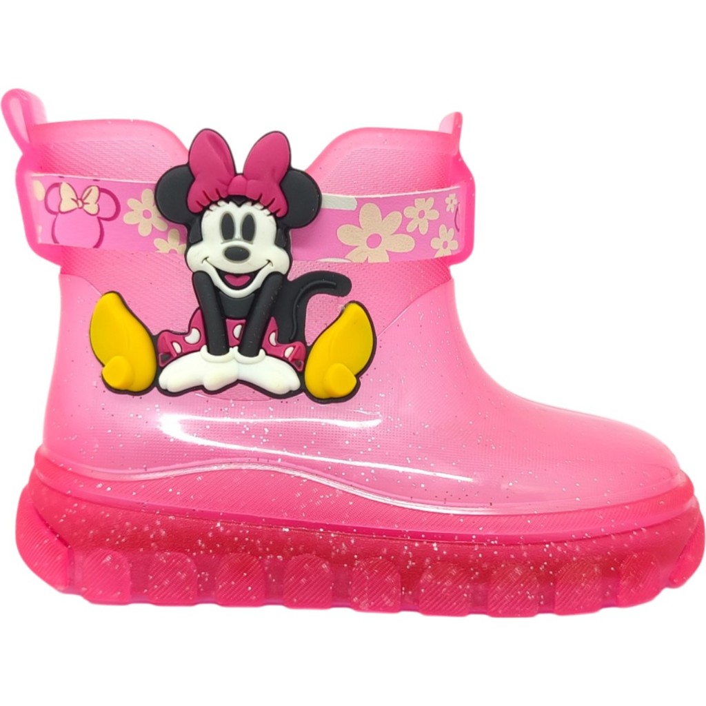 Galocha Infantil Menina Casual Dia a Dia Passeio Escola Com Glitter Cano Baixo Disney Grendene Kids 23421