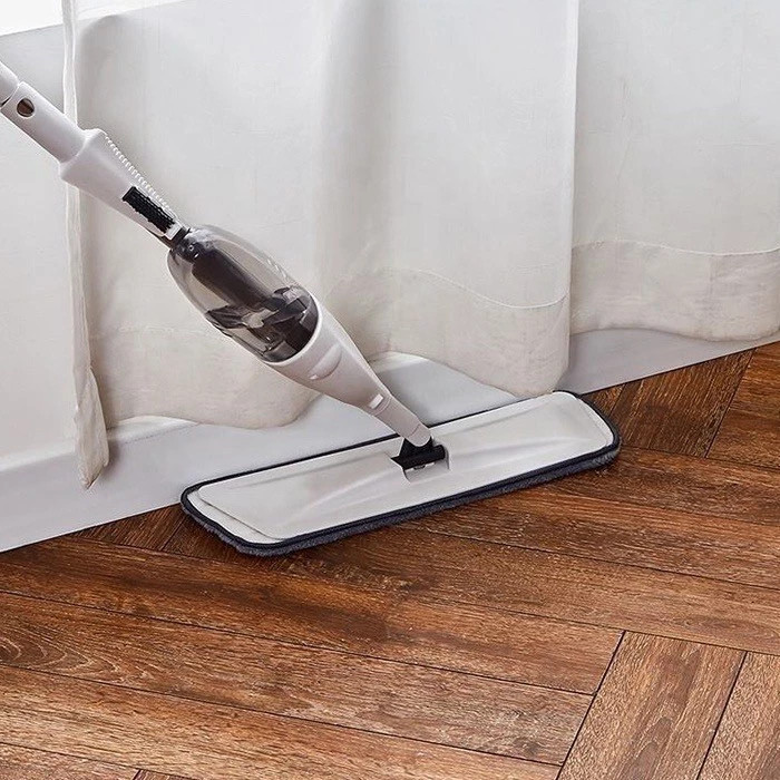 Mop Giratório Spray Reservatório Esfregões Pano Chão Prático Casa Cerâmicas Parede Vidro Cabo Limpeza Seca Achadinhos