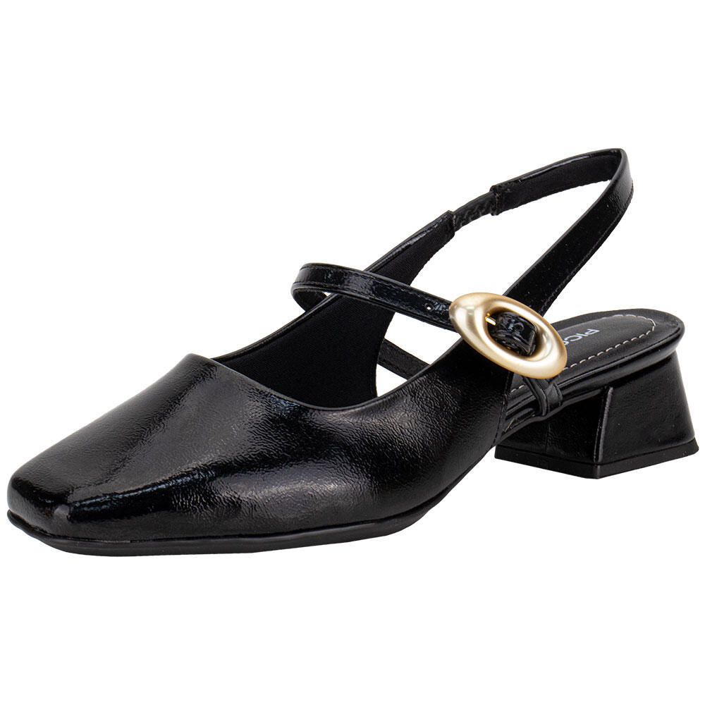 Scarpin Feminino Salto Grosso Piccadilly 160104
