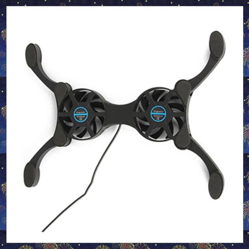 Refrigerador Dobrável Para Laptop Com Almofada De Resfriamento Ventiladores Duplos De Notebook De 7 A 15 Polegadas