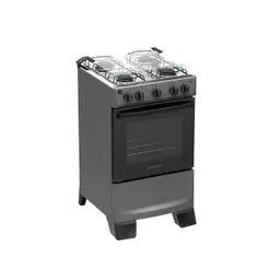 Fogão 4 Bocas Atlas Mônaco Plus Mesa de Inox Bivolt