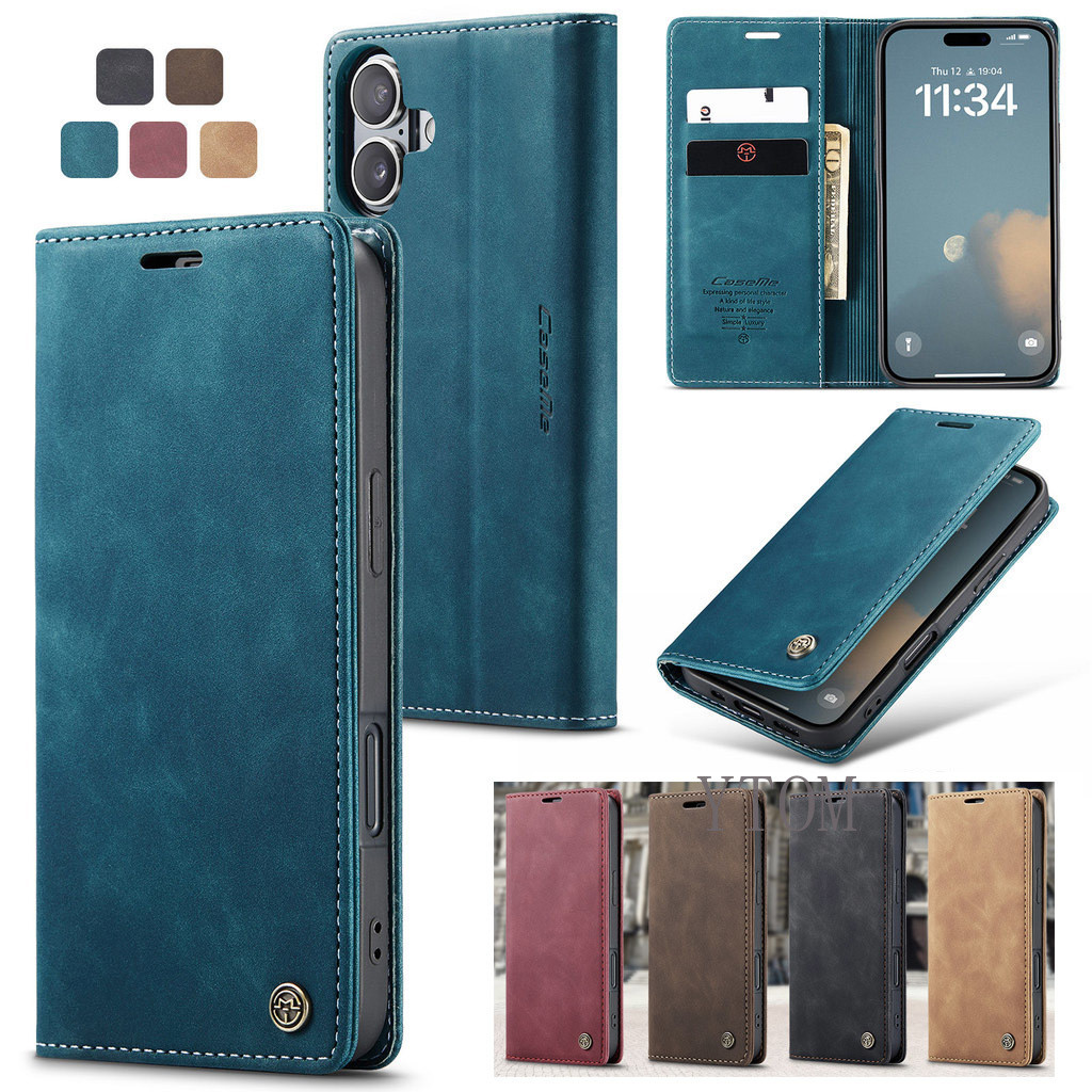 Retro Negócios Couro Caso De Telefone Para Xiaomi 14T Poco C75 C65 X7 X6 X4 M6 M