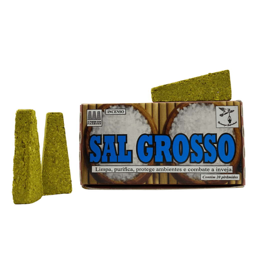 Defumador Sal Grosso Limpa Purifica Protege Combate Inveja
