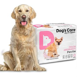 Fralda Higiênica Ajustável Antialérgica Descartável para Cachorro Fêmea Dog´s Care Tamanho: G 12 Un em Oferta na Shopee