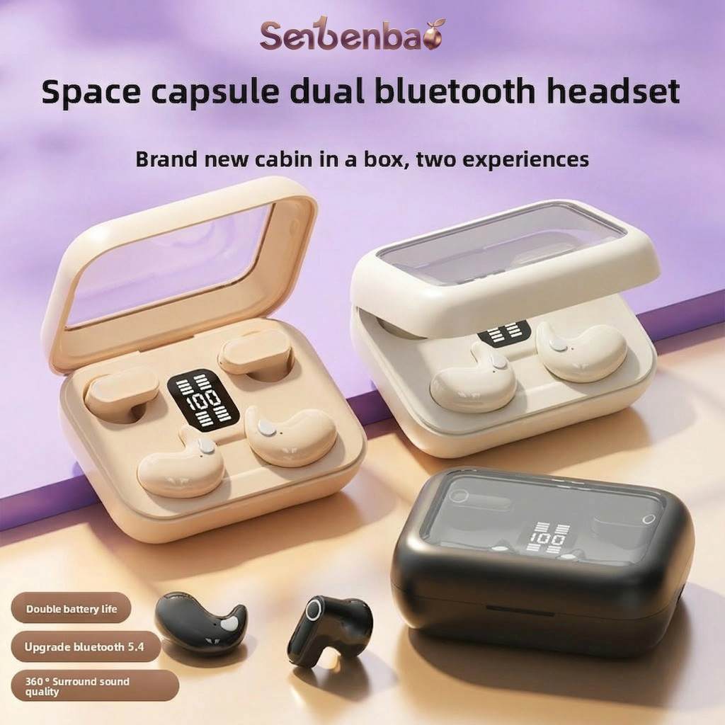 Senbenbao B48 4 Em 1 Fones De Ouvido Sem Fio Bluetooth Som Estéreo HD Bass Com Cancelamento De Ruído Microfone Para Espo