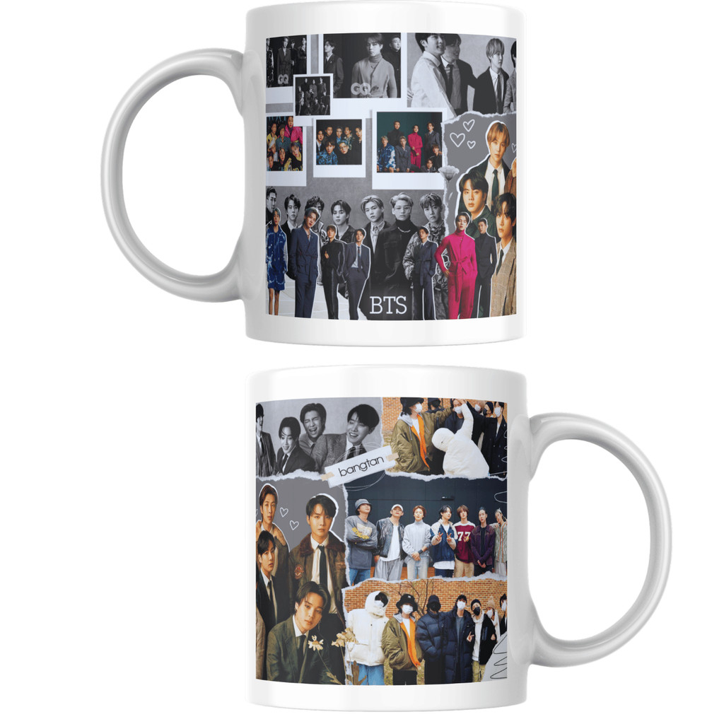 Caneca BTS Forever: Sete Almas, Uma Conexão Eterna em Cada Gole.