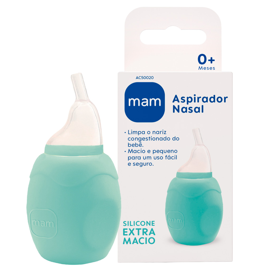 Aspirador Nasal MAM Limpeza Nariz Bebê Sugador Infantil