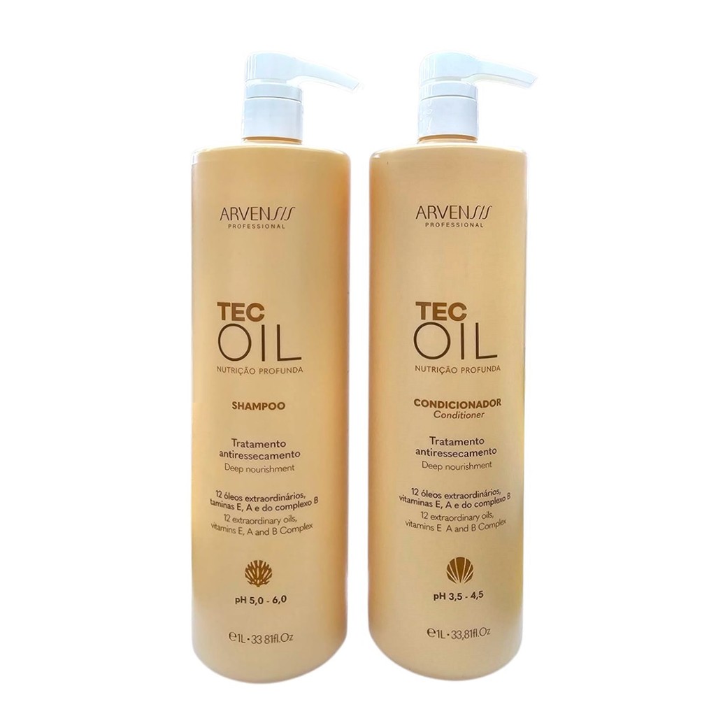 Arvensis Tec Oil - Shampoo 1L + Condicionador 1L